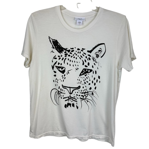 Clare V Anthropologie Collab Jaguar Tee Size S - Picture 4 of 11
